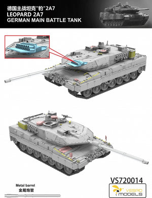 Vespid Models VS720014 Leopard 2A7 German Main Battle Tank 1/72 – zdjęcie 2