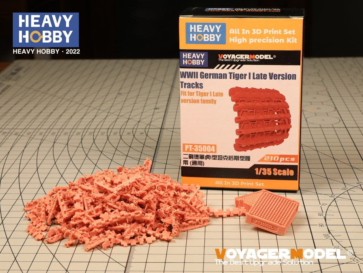 Heavy Hobby PT35004 Chenilles de la version tardive du Tiger I allemand de la Seconde Guerre mondiale, échelle 1/35 – image 2