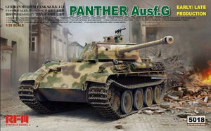 Maquette Rye Field 5018 Panther Ausf.G Production début/fin 1/35