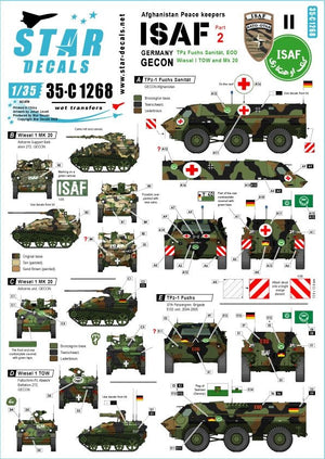 Star Decals 35-C1268 Casques bleus afghans - ISAF 2 1/35