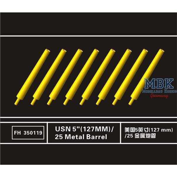Canon métallique Flyhawk FH350119 USN 5 pouces 127 mm L/25 (8 pièces) 1/350