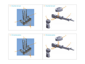 Quinta Studio QT72020 Vickers K Machine gun, 2 pcs (all kits) 1/72 – zdjęcie 7