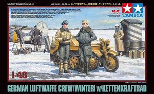 Tamiya 32412 German Luftwaffe Crew Winter avec kit Kettenkraftrad 1/48