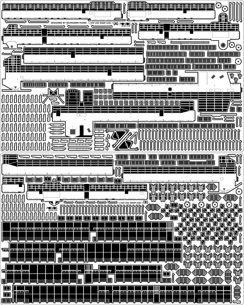Pontos 37041F1 USS LHD-1 Wasp Kit de détails au 1/350 – image 14