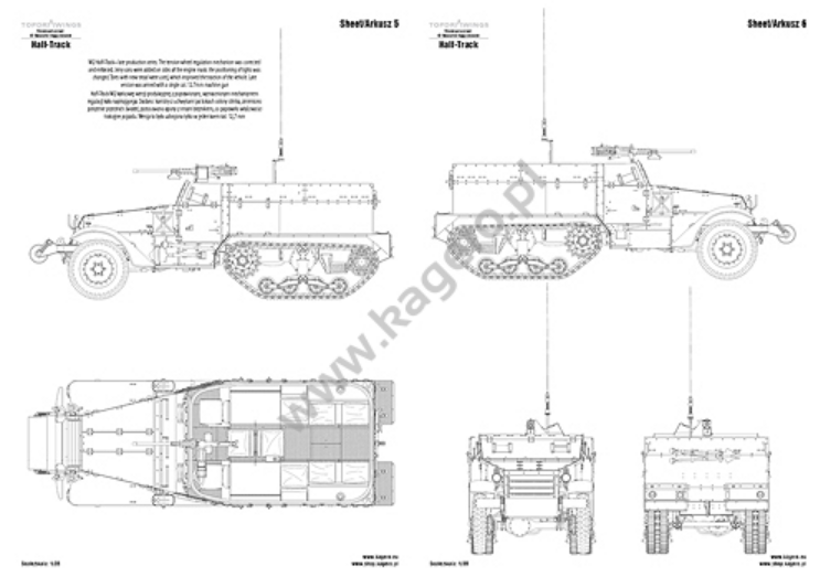 Kagero 7084 Véhicule blindé de transport de troupes M2/M3/M4 Semi-chenillé EN/PL – imagen 3