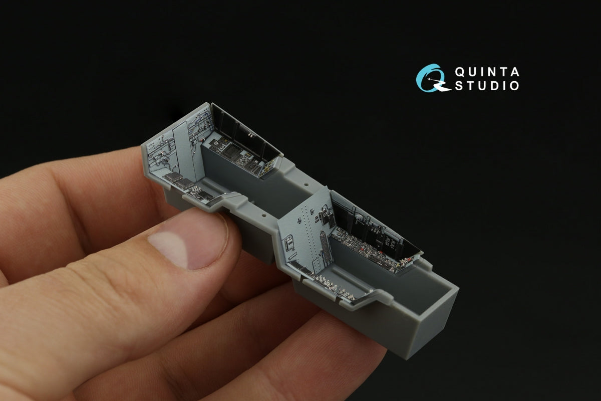 Intérieur imprimé en 3D et coloré sur papier décalcomanie Quinta Studio QD48374 F/A-18F (version initiale) (Hobby Boss) 1/48 – immagine 12