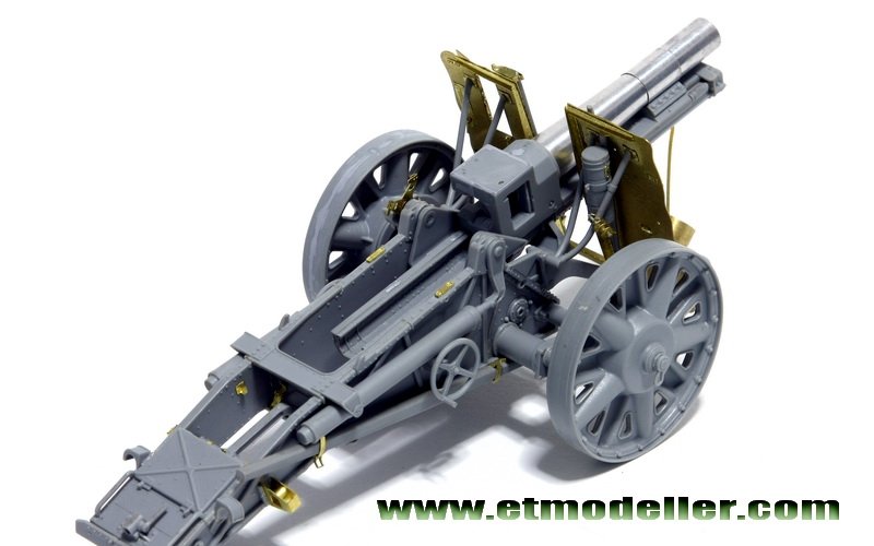 ET Modèle E35-016 Canon d&amp;#39;infanterie allemand sIG33 de 15 cm de la Seconde Guerre mondiale (Pour DRAGON 6259/6473) (1/35) – imagen 7