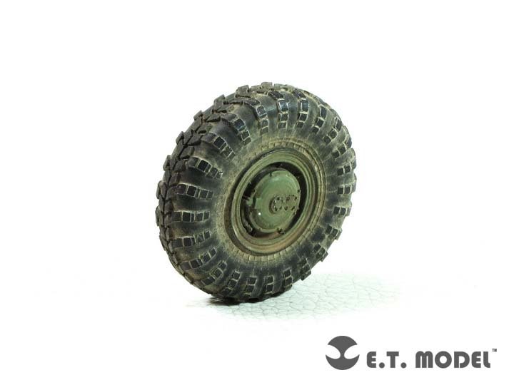 Roues de route lestées pour véhicule militaire polyvalent à haute mobilité russe GAZ39371 (modèle ET ER35-067) - Compatible avec la maquette TRUMPETER 05594 au 1/35 – image 2