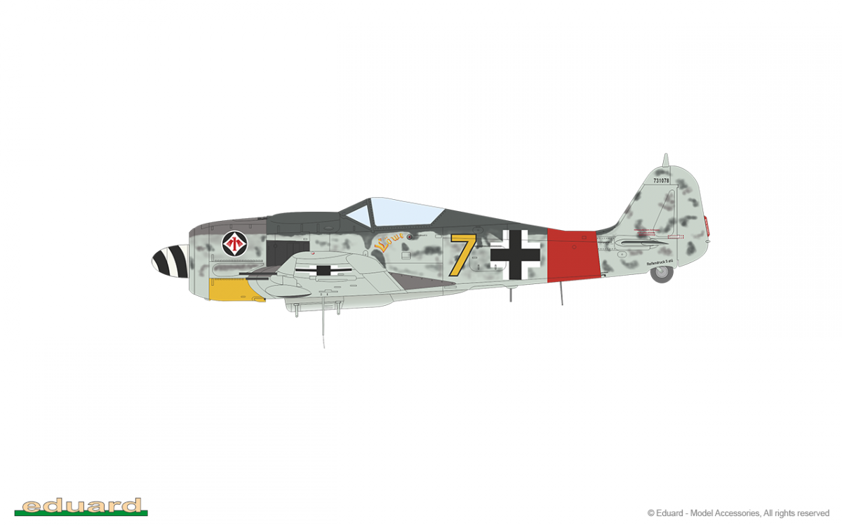 Eduard 7463 Fw 190A-8 ailes standard 1/72 – immagine 9