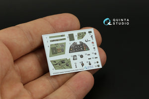 Intérieur coloré imprimé en 3D sur papier décalcomanie Quinta Studio QD48446 pour la famille Hurricane (Italeri/Tamiya) au 1/48 – image 3