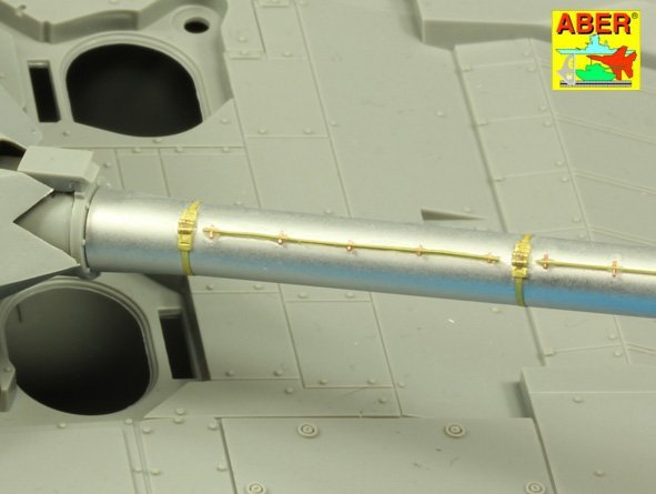 Aber 35 L-187 Armement pour char de combat principal russe T-14 ARMATA canon de 125 mm 2A82-1M et canon pour mitrailleuse antiaérienne Kord de 12,7 mm 1/35 – immagine 10