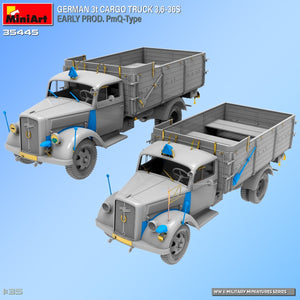 Miniart 35445 Camion cargo allemand 3 tonnes 3.6-36S Première production Type PmQ 1/35 – image 6