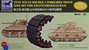 Bronco AB3543 Sherman Double I Kit de chenilles fonctionnelles 1/35