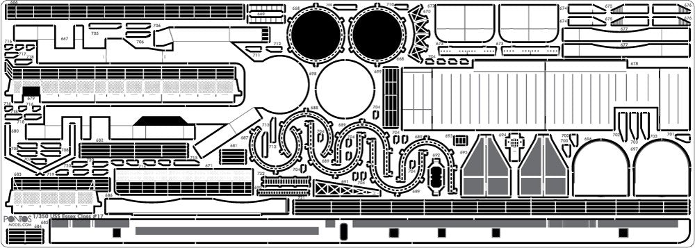 Pontos 35006F1 USS CV-9 Essex 1943 Kit de détails (1/350) – image 22