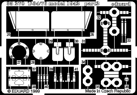 Eduard 35270 T-34/76 modèle 1942 1/35 Zvezda