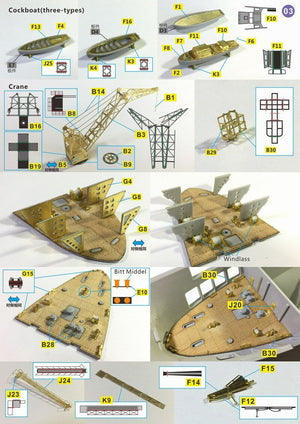 Ensemble détaillé Very Fire VF350004 HMS Ark Royal Trumpeter 65307 1/350 – immagine 5