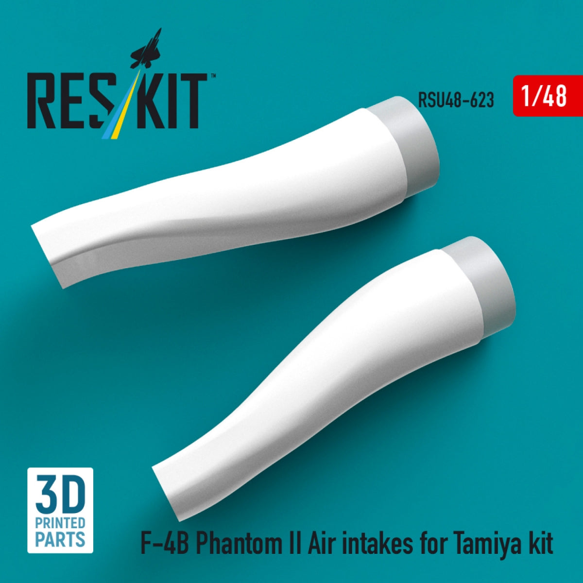 RESKIT RSU48-0623 F-4B Phantom II Air intakes for Tamiya kit (3D Printed) 1/48