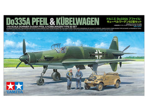 Tamiya 25206 Dornier Do335A Pfeil &amp;amp; Kubelwagen Type 82 Coffret 1/48  – image 2