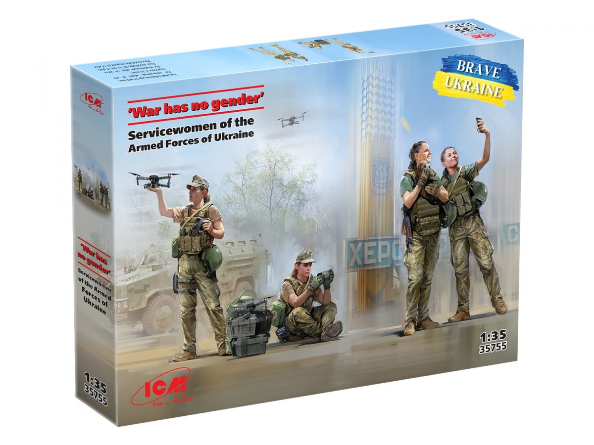 ICM 35755 « La guerre n'a pas de genre » Femmes militaires des forces armées ukrainiennes 1/35