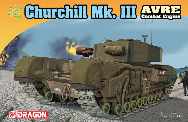 Moteur de combat AVRE Churchill Mk. III Dragon 7327