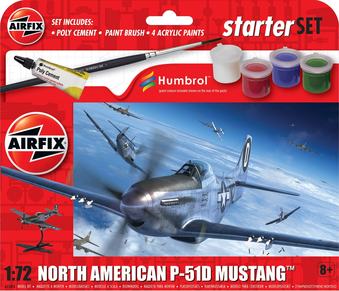 Kit de démarrage Airfix 55013 - North American P-51D Mustang 1/72