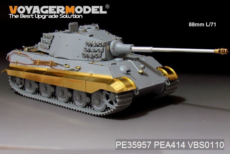 Maquette Voyager PE35957 Char King Tiger allemand de la Seconde Guerre mondiale (tourelle Hensehel) pour HOBBYBOSS 84533 1/35 – image 16
