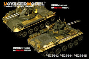 Garde-boues Voyager Model PE35645 pour char américain moderne M42A1 Duster, compatibles avec les véhicules de combat AFV 35042 et 35192, échelle 1/35 – image 2