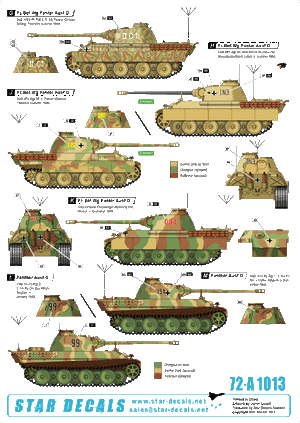 Star Decals 72-A1013 Befehlspanzer # 4. Commandement allemand 1/72 – immagine 2