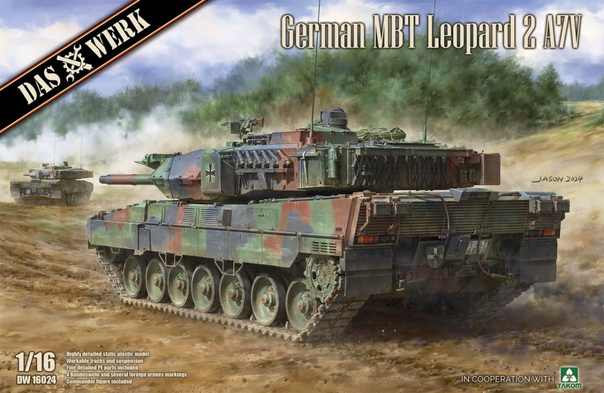 Das Werk DW16024 MBT allemand Leopard 2 A7V 1/16
