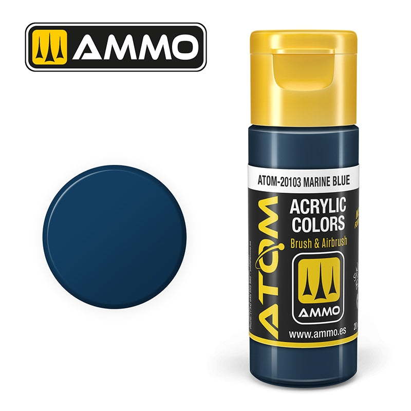 Ampoil Mig Jimenez 20103 ATOM COLOR Bleu Marine 20ml
