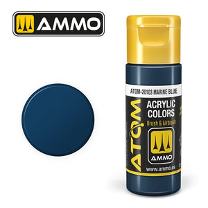 Ampoil Mig Jimenez 20103 ATOM COLOR Bleu Marine 20ml