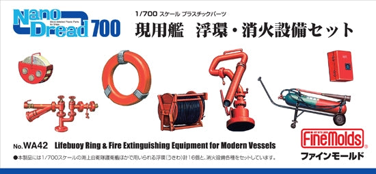 Fine Molds WA42 Bouée de sauvetage et équipement d'extinction d'incendie pour navires modernes 1/700