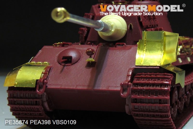 Maquette Voyager PEA398 Schürzen du char allemand King Tiger de la Seconde Guerre mondiale (pour MENG) 1/35 – immagine 5