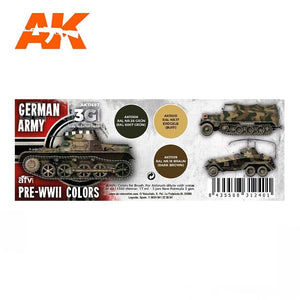AK Interactive AK11687 3G GERMAN ARMY PRE-WWII COLORS 3x17 ml – zdjęcie 2