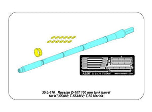 Canon Aber 35L-170 de 100 mm pour char russe D-10T T-55AM ; T-55 AMV ou T-55 Merida (1/35) – imagen 19