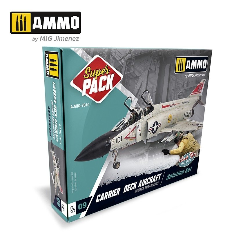 Ensemble de solutions pour avions de pont d&amp;#39;envol Mig Jimenez 7810 SUPER PACK AMMO