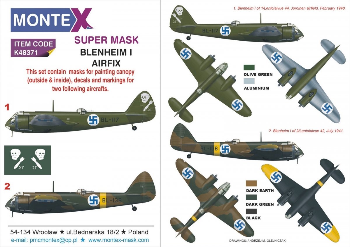 Montex K48371 BLENHEIM I (FINLANDE) 1/48