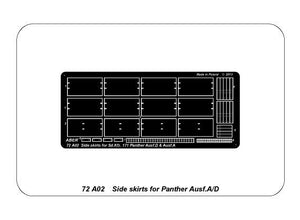 Aber 72A02 Osłony boczne do Panther A/D / Side skirts for Panther A/D 1/72 – zdjęcie 5