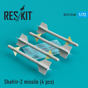 RESKIT RS72-0148 MISSILES SHAFRIR-2 (4PCS) 1/72