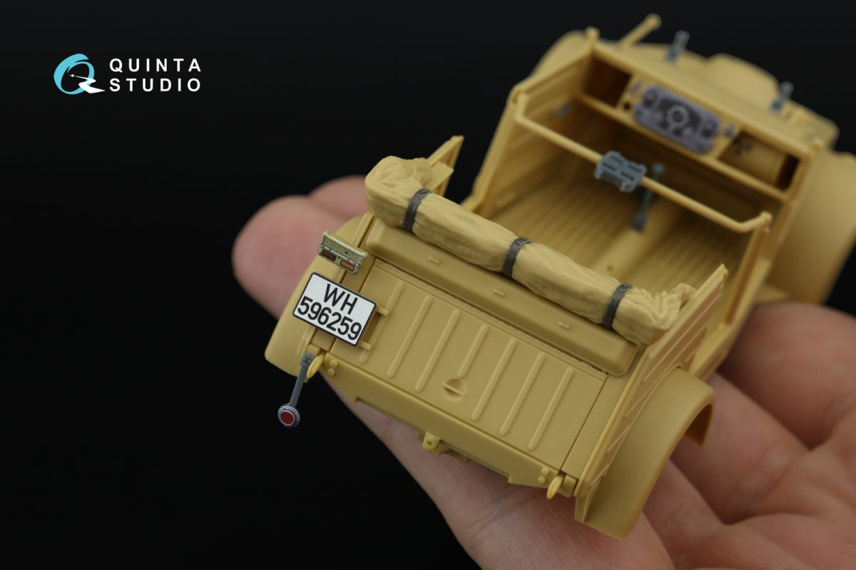 Intérieur imprimé et coloré en 3D sur papier décalcomanie (Tamiya) (avec pièces en résine imprimées en 3D) Quinta Studio QD+35141 Kubelwagen Type 82, échelle 1/35 – imagen 12