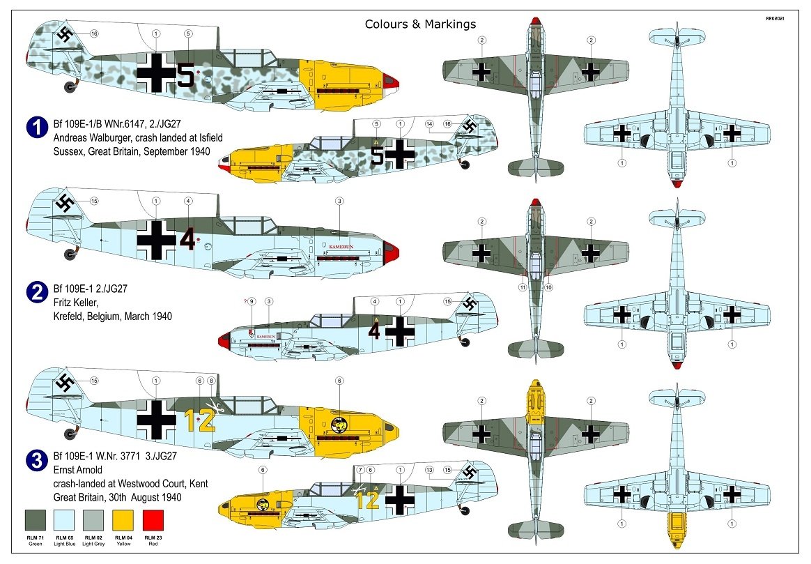 AZ Model AZ7698 Bf 109E-1 „JG.27“ 1/72 – zdjęcie 2