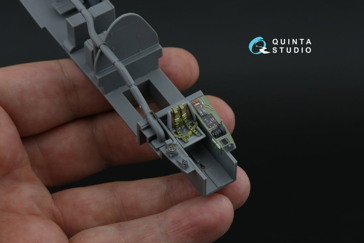 Intérieur imprimé en 3D et coloré sur papier décalcomanie (Tamiya) pour le Bristol Beaufighter NF.Mk.VI de Quinta Studio QD+48555 (avec pièces en résine imprimées en 3D) à l&amp;#39;échelle 1/48. – image 14