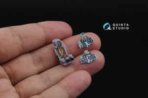 Intérieur imprimé en 3D et coloré sur papier décalcomanie (Modelsvit) pour le Su-17UM3 de Quinta Studio QD+72167 (avec pièce en résine imprimée en 3D) à l&amp;#39;échelle 1/72 – image 12