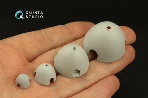 Rangées de rivets radiaux Quinta Studio QRV-039 (taille des rivets : 0,10 mm, écartement : 0,4 mm, échelle : 1/72), couleur blanche.  – image 6