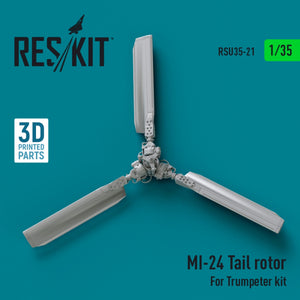 RESKIT RSU35-0021 Rotor de queue Mi-24 pour maquette Trumpeter (impression 3D) 1/35