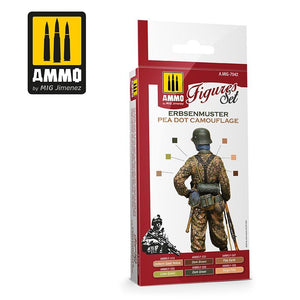 AMMO de Mig Jimenez 7042 Erbsenmuster Pea Dot Camouflage Figurines Set Set 6x17ml – immagine 2