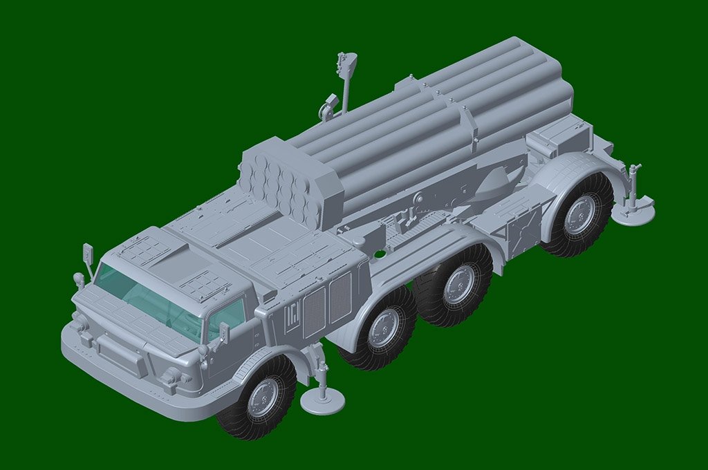 Trumpeter 07180 Russe 9P140 TEL du système de lance-roquettes multiples Uragan 9K57 1/72 – image 7