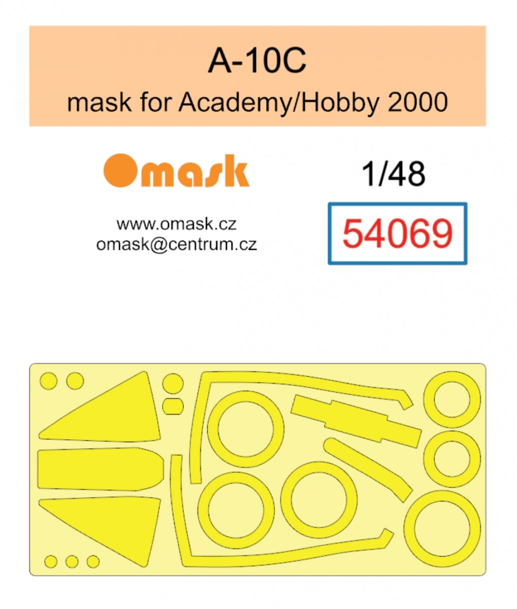 Masque Omask 54069 A-10C (pour Academy/Hobby 2000) 1/48