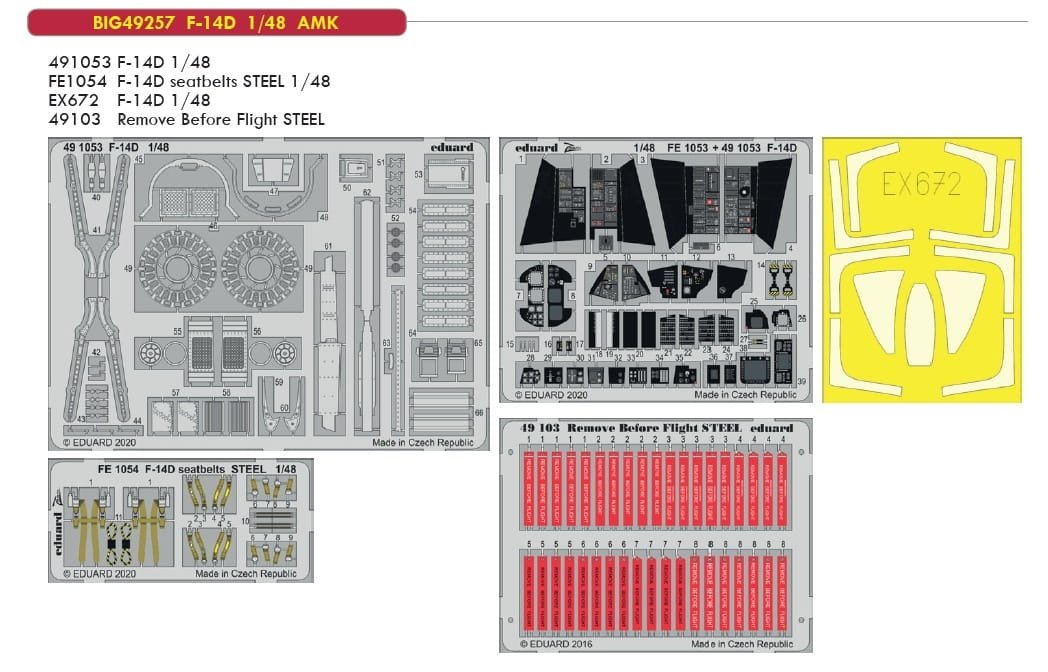 Maquette Eduard BIG49257 F-14D au 1/48 pour AMK – Bild 2