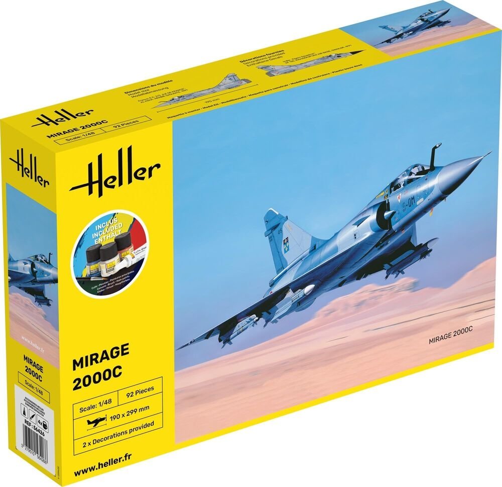 Heller 56426 Kit de démarrage - Mirage 2000C 1/48